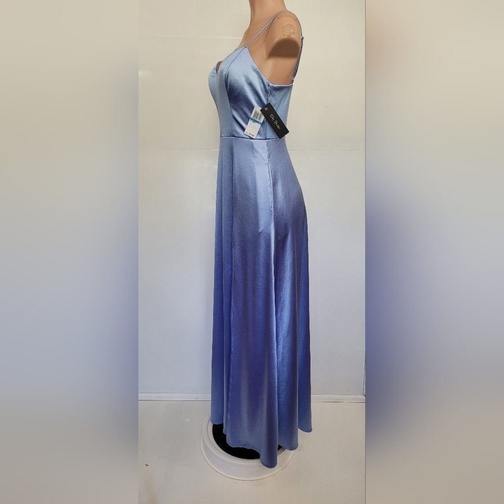 City Studios Satin Gown with Pockets - Picture 6 of 15